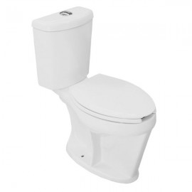 WC Alargado Sin Asiento Trampa Semi-oculta Blanco WC 2.5 Helvex