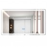 Espejo Touch con Luz LED Bluetooth Indicador de Temperatura Reloj Digital 120X70 CM EL8060H