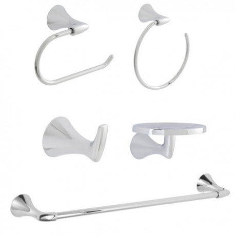 Juego de Accesorios Cromo (5 Piezas) YAZ Urrea YZ.20