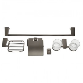 Juego de Accesorios Zinc Gris 5 PZA JAZ9600G