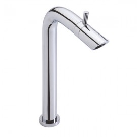 Monomando para Lavabo Alto con Desagüe de Push Bamboo Cromado Helvex E-923
