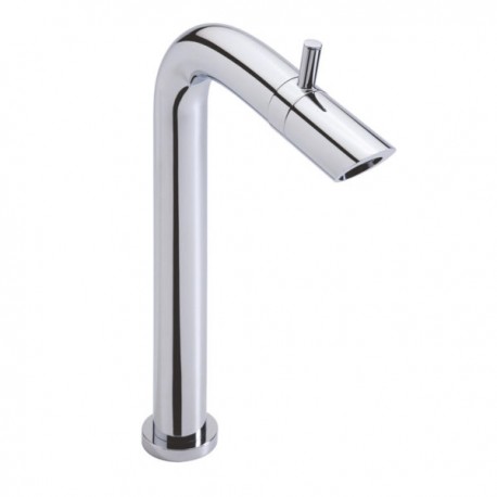 Monomando para Lavabo Alto con Desagüe de Push Bamboo Cromado Helvex E-923