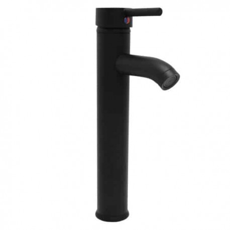 Monomando para Lavabo Alto Negro Meer MZM4102