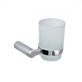 Porta Vaso (Cepillero) Cromo Línea Turqueza Dinasty T806