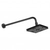 Regadera de Chorro Fijo con Brazo y Chapetón Kubica Ebano H3006-TR035-EB Helvex
