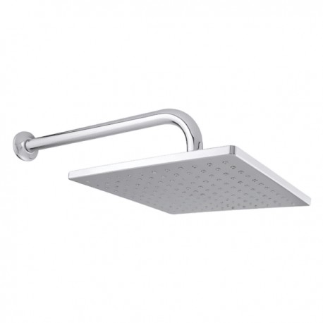 Regadera de Plato Cuadrado 22cm con Brazo y Chapetón Urrea 2261B
