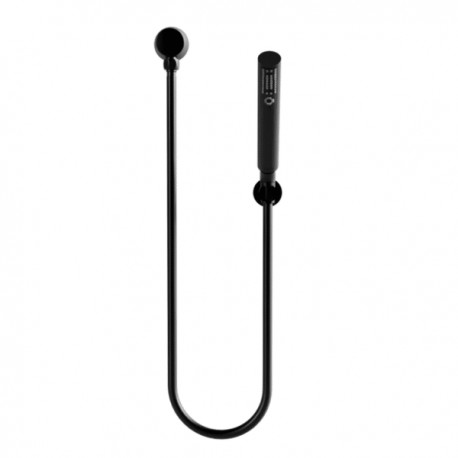 Regadera Manual con Soporte Movible Whip Ebano RM-30-EB Helvex