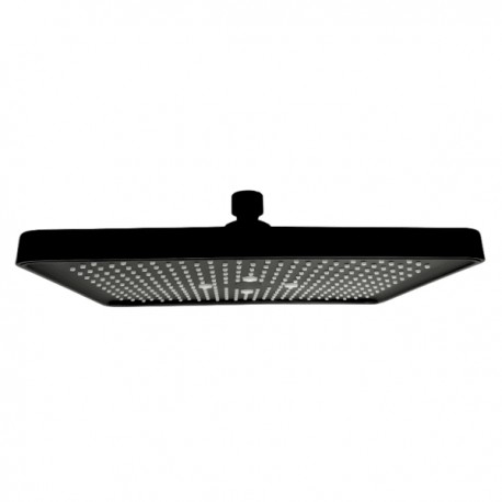 Regadera Rectangular 26X24cm Negro RT3001N