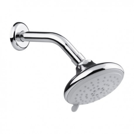 Regadera Redonda con 5 Funciones con Brazo y Chapetón Urrea 3036B