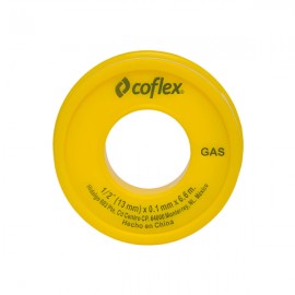 Cinta Selladora de Roscas para Tuberías de Gas 3/4? x 6 metros Coflex WTG34-60